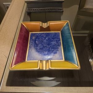 Vintage Limoges Artoria Porcelain Ashtray "Babouchka"